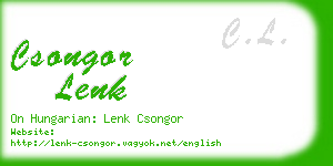 csongor lenk business card